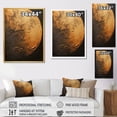 thumbnail image 4 of Designart "Moon'S Bronze Beam I" Moon Canvas Art Print, 4 of 7