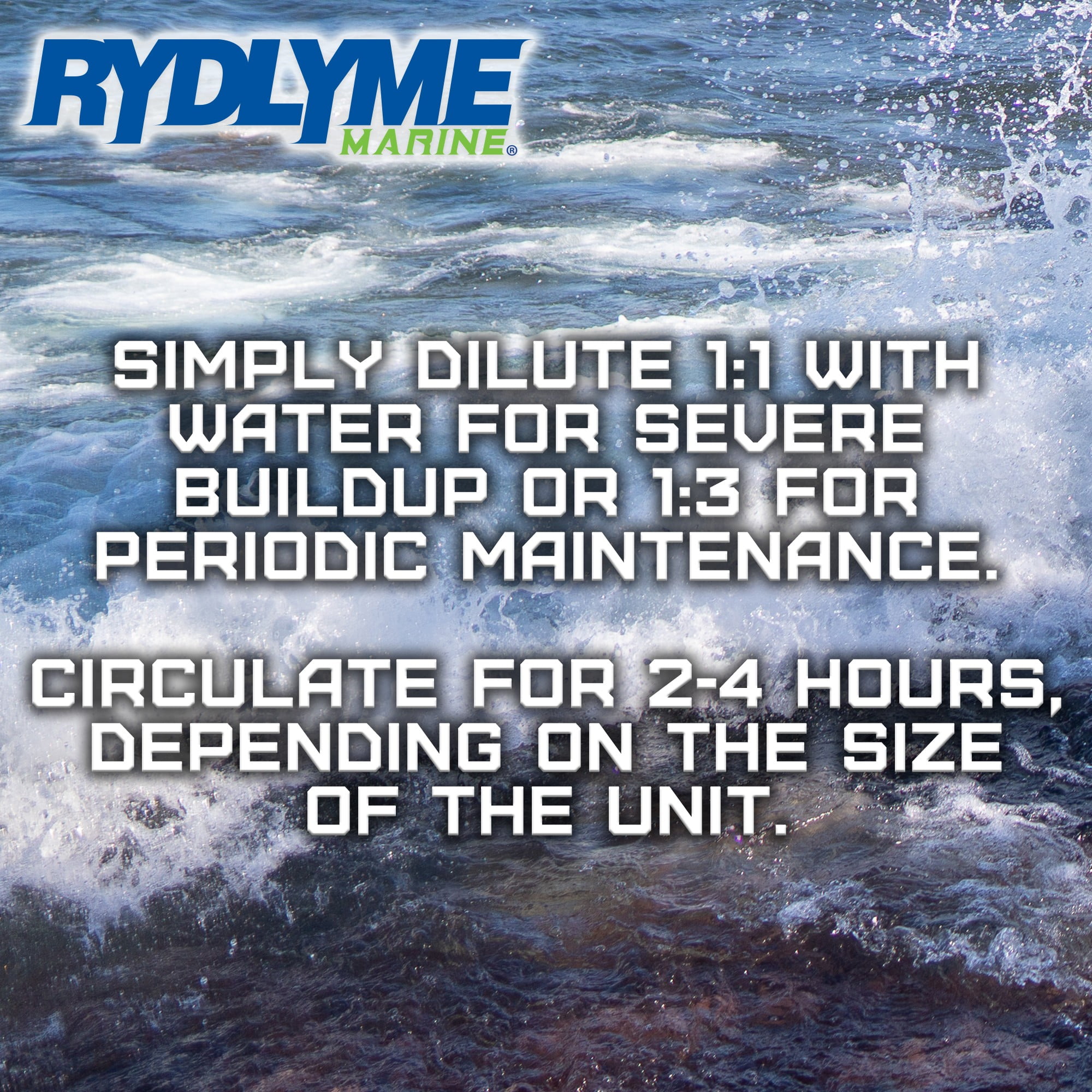 Rydlyme Marine Biodegradable Descaler – 1 Gallon | Powerful, Eco-Friendly Boat Engine Cleaner for Fresh & Saltwater Systems (Single Gallon)