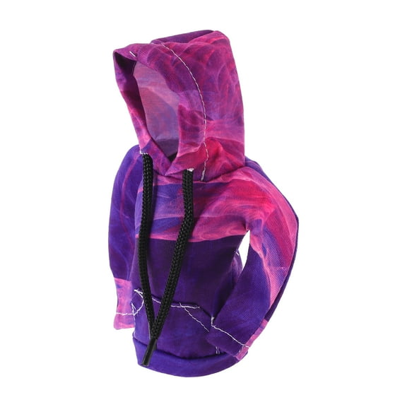 Unique Bargains Gear Shift Knob Cover Stick Shifting Handle Protector 17x16cm/6.69"x6.3" Purple Red Polyester 1 Pcs Hoodie Style Automotive Manual Universal