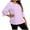 Purple, variant on Tops for Women Long Sleeved Polka Dot Round Neck T-shirt Home Casual T-Shirt Hot Pink XXXXL