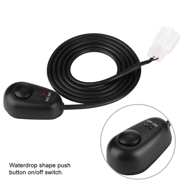 Interruptor De Botón Con Forma De Gota De Agua De 12 V Con Luces Indicadoras LED Para Faros Antiniebla Y Luz De Trabajo