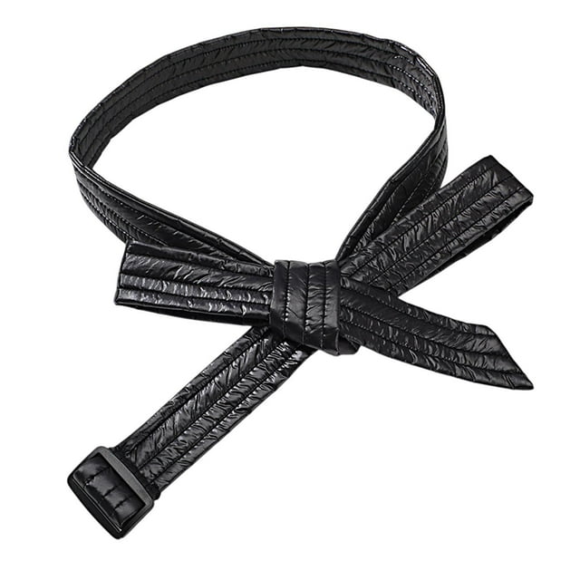 Cinturón de Chaqueta de Plumas Jinwen Negro Brillante