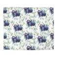 thumbnail image 2 of Floral Funda Nórdica | Blanco Púrpura Azul Flores de la Selva, 2 of 6