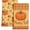 Retro Fall Pumpkin, variant on Buffalo Plaid Wildflower Floral Spring Kitchen Towels Dish Towels, 18x26 Inch Farmhouse Summer Decoration Hand Towels Set of 2