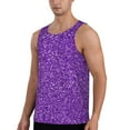 thumbnail image 2 of Salouo Glitter Purple for Men's Tank Tops,Sleeveless Muscle Shirts for Men Quick Dry Workout Tank Top Gym Muscle Tee Fitness Bodybuilding Sleeveless T Shirt-XX-Large, 2 of 7