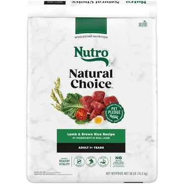 Nutro Natural Choice Adult Dry Dog Food, Lamb And Brown Rice Recipe, 36 Lbs.