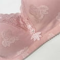 thumbnail image 4 of Amidoa Pink Bras for Women Heavy Breast Full Coverage Lace High Support Brasiers Bralettes for Women 44, 4 of 8