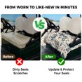 thumbnail image 4 of Golf Cart Seat Covers for 2 Seater, Blue Spring Floral Soft Microfiber Cart Seat Towel Blanket, Vintage Botanical Farmhouse Absorbent Breathable Non Slip Bench Seats Protector for Golf Course 51"x31", 4 of 9