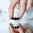 thumbnail image 5 of Rosec Jewels Five Stone Ring for Women - Oval Shape Black Onyx Ring - AAA Quality, 10K White Gold, US 12.50, 5 of 9