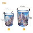 thumbnail image 3 of Balery Majestic Fantasy Castle Cesta de ropa redonda con asas, impermeable, independiente, para ropa, juguetes, dormitorio y familia-Medium, 3 of 6