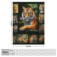 thumbnail image 4 of HENGT  Tiger Blanket, Tiger Decor, Tiger Gifts for Women Men, Animal Throw Blanket, Tiger Gifts for Kids Adults Boys Girls, Tiger Gifts for Tiger Lovers, Soft Cozy for Couch Throw Blanket, 4 of 6