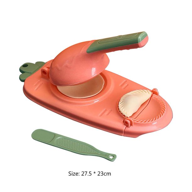 2-en-1 Dumpling Skin Maker Manual Dumpling Wrapper Mold para cocina casera rosa Sywqhk Libre de BPA