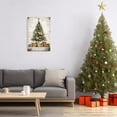 thumbnail image 4 of ZHONGYUTONG Christmas Tree Canvas Wall Art Snow Pine Tree Pictures Winter Scenes Painting Poster for Xmas Festive Home Decor Framed (24.00" x 36.00"), 4 of 5
