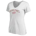 thumbnail image 2 of Women's White Carolina Hurricanes Floral Arched V-Neck T-Shirt, 2 of 3