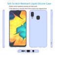 thumbnail image 4 of Case Cover for Samsung Galaxy A20 A30 A50 A505U, Shockproof Ultra Slim Fit Silicone Cover TPU Soft Gel Rubber Cover Shock Resistance Protective Back Bumper -Purple, 4 of 6