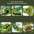 thumbnail image 4 of Pista De Coches De Carreras De Dinosaurios, Pistas Flexibles, Pista De Carreras De Dinosaurios Segura, Juguetes Eléctricos, Diversión Infinita, Vívida Para Niños Pequeños, 4 of 7