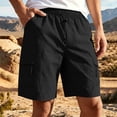 thumbnail image 2 of Hurxie Men's Cargo Shorts Quick Dry Lightweight Stretch Hiking Shorts for Men with Pockets No Lining Black,4XL, 2 of 7
