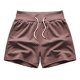 thumbnail image 5 of VBVC Women's Cotton Bermuda Sweat Shorts , Drawstring High Waisted Shorts For Women,Ladies' Knee Length Shorts with Pockets,Pink,XS-2XL, 5 of 7