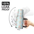 thumbnail image 3 of 40oz Pioneer Flower Floral Print Pattern Insulated Tumbler with Handle, BPA-Free Leak Proof Lid and Straws, Double Wall Vacuum, Hot 12h/Cold 34h, 3 of 6