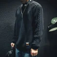 thumbnail image 5 of Suéter de punto sin capucha negro para hombre, ropa para hombre, jersey de cuello alto, nuevo, 100% cachemira pura, estilo coreano, modo calentado, tops baratos antiguos, 5 of 5