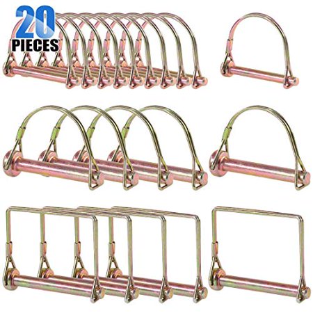 20Pcs Heavy Duty PTO Pin Assortment Kit for Farm Trailers Wagons Lawn Garden$$Garden & Patio