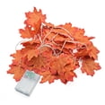 thumbnail image 2 of Morttic 20 Feet Maple Leaf String Lights, 40LEDs Battery Powered Twinkle Hanging Lighting for Indoor Outdoor Garden Halloween Thanksgiving Christmas Party Decor, 2 of 9