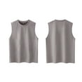 thumbnail image 3 of VBTAPA Solid Tank Top for Men Sleeveless Casual Workout Shirts Moisture Wicking Lightweight Cut Off Shirts Gray L, 3 of 6