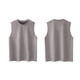 thumbnail image 3 of Camiseta sin mangas con cuello en V para hombre, de punto, con rayas verticales, para fitness, deportes, ocio, ajustada, con cuello en I y hombros anchos., 3 of 5