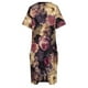 thumbnail image 4 of Vestido de 3 bolsos para mujer con flores barrocas antiguas y exuberantes en medio del jardín botánico nocturno., 4 of 6