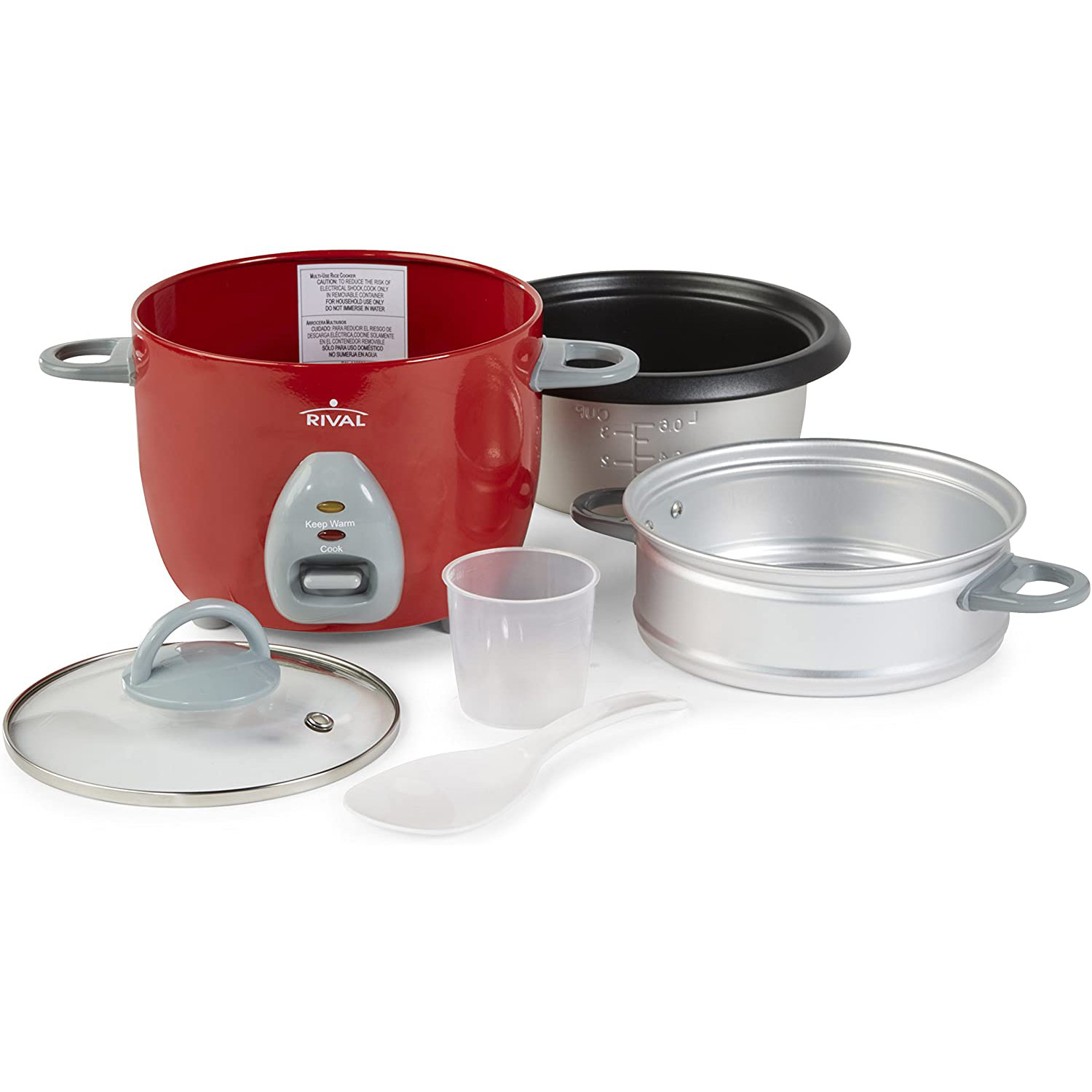 Rival RC61 Rice Cooker 6 Cup Red
