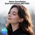 thumbnail image 4 of VEAT00L Active Noise Cancelling Wireless Earbuds with Smart Touch Screen, HiFi Stereo Sound, ENC Clear Call Ear Buds, 80H Playtime, IPX7 Waterproof, Transparency Mode，5 EQ for iOS Android, 4 of 9