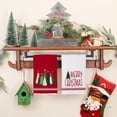 thumbnail image 3 of Merry Christmas Kitchen Towels Set of 2,Red Xmas Tree Dish Hand Towels Holiday Home Indoor Bathroom Party Seasonal Noel Decorations, 3 of 6