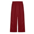 thumbnail image 5 of EnJoCho Girls Barrel Leg Sweatpants Baggy Elastic Waist Track Pants Casual Wide Leg Trousers Plain Pocket Loose Fit Joggers Street Style Comfort 5-12 Years, 5 of 7