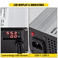 thumbnail image 5 of VEVOR Golf Cart Battery Charger48V Club Car Charger 15A Golf Cart Electric Charger 3 Pin Plug Round / LED Club Car Battery Charger Aluminum Shell Power Wise Golf Cart Battery Charger, 5 of 9