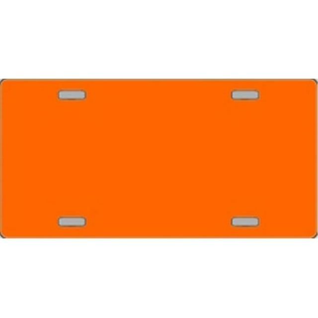 LP-2367 Orange Solid Flat Automotive License Plates Blanks for Customizing