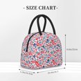 thumbnail image 2 of Easygdp Birds Flowers Large Insulated Lunch Bag，Aluminum Lining, Spacious Design, Leakproof, Ideal for Work, Picnics, Travel, and Outdoor Activities-One Size, 2 of 6