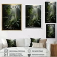 thumbnail image 4 of Designart "Palm Trees In The Ivory Islands Jungle" Palms & Palm Trees Floater Framed Wall Decor, 4 of 5