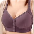 thumbnail image 3 of SPZTSX Womens Plus Size Front Closure Wireless Bras Push Up Breathable Shaping Vest Style Sleep Everyday Bra, 3 of 5