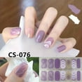 thumbnail image 5 of 14 Pcs Gradient Purple Nail Stickers For Daily & Commuter Use, No-bake Gel, Full Cover, For Women & Girls, Suitable For Both Long And Short Nails, 5 of 5