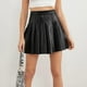 thumbnail image 4 of Falda plisada de poliuretano de cintura alta para mujer - Falda corta elástica para verano - Ropa informal para el día a día en tallas S-XXL, 4 of 7