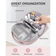 thumbnail image 2 of Travel Toiletry Bag for Women, Extra Large Opening Bag, Water-resistant travel essentials, Double-way Zippers Cosmetic Makeup Bag with Carry Handle, 2 of 4