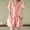 Pink plus size shorts set a1, variant on Cagogo Women Plus Size 2 Piece Shorts Set Round Neck Short Sleeve Tshirt Elastic Waisted Shorts Casual Summer Travel Outfits Loose Solid Matching Lounge Set Airport Clothes, Yellow M