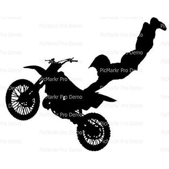 Motocross Dirtbike Edible Image Icing Cake Topper for Quarter Sheet Cake, by TNCT