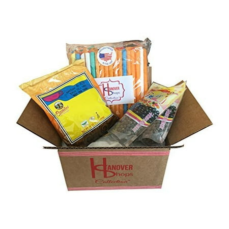 Hybrid Tea Collection - Hanover Shops Collection of BOBA Tapioca Pearls for Bubble Tea Pantai Thai Tea Powder and Boba Jumbo Straws Bubble Gift Set