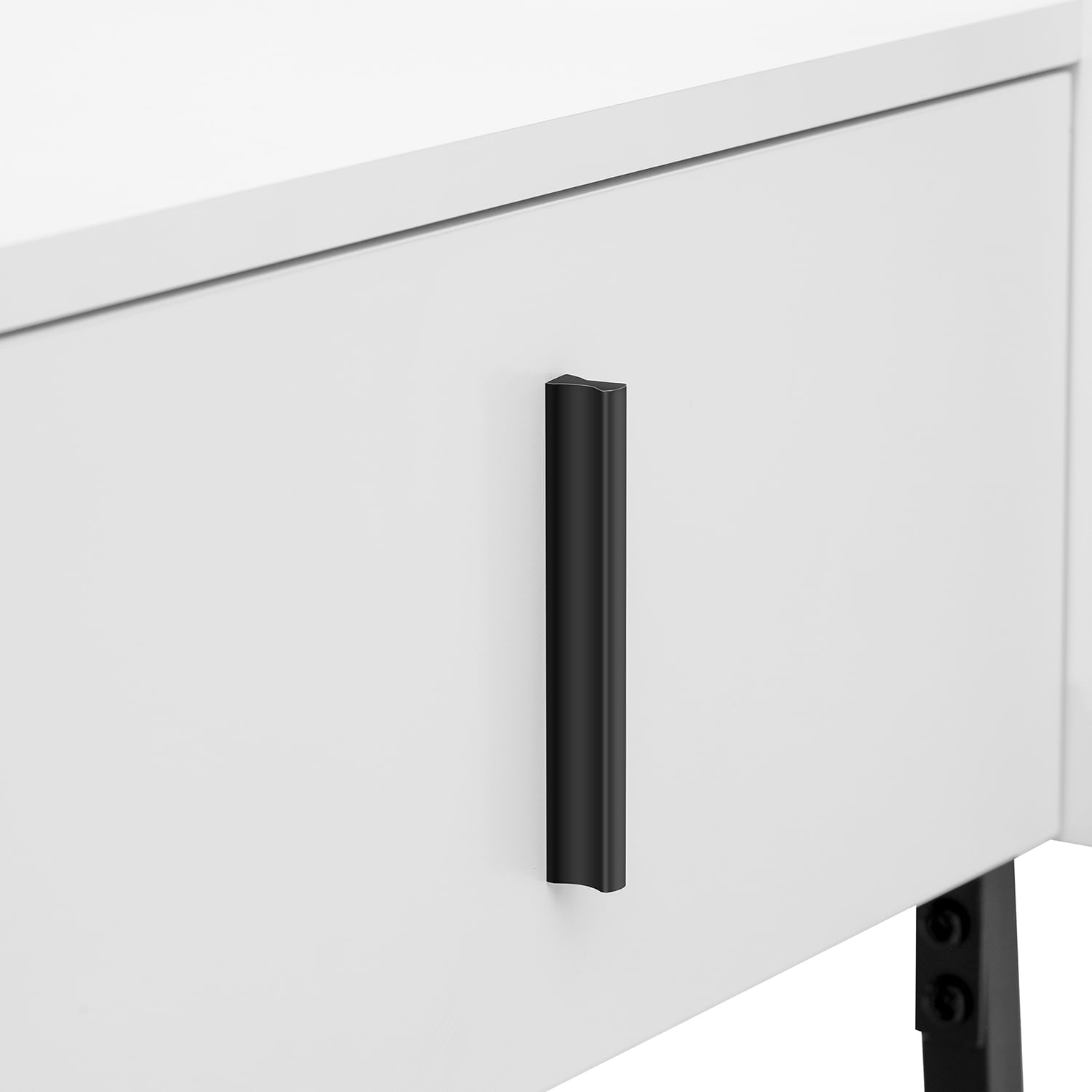 Kadyn Modern Nightstand with Drawer, Bedside Table with USB Charging Ports, Storage End Table for Living Room and Bedroom, White