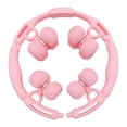 thumbnail image 1 of Drezz Rouleau de Massage pour Jambes à 16 Roues Outil de Massage Fesses Cou Cuisses Dos Rouleau pour Muscles Rose, 1 of 8