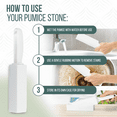 thumbnail image 6 of Powerstone Pumice Stone Toilet Bowl Cleaner with Handle (1-pack) - A Reliable and Harmless Solution for Cleaning Limescale Deposits & Hard Water Stains on Toilets, Grills, Tiles, Grout & Pools, 6 of 8