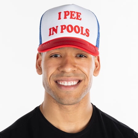 Funky Junque Foam Snapback Trucker Hat - I Pee in Pools