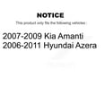 thumbnail image 2 of Transit Auto Front Coated Disc Brake Rotors and Semi-Metallic Pads Kit for Car Hyundai Azera Kia Amanti KGF-100290, 2 of 11