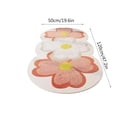 thumbnail image 5 of Floral Area Rug Carpet Blanket, Soft Polyester Throw for Bedroom Living Room, Non-Slip Backing, Washable, 1 Piece, 5 of 5